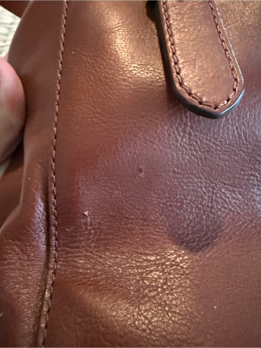 kate spade Brighton Park Sloan brown leather satchel with slight flaws - Picture 7 of 8